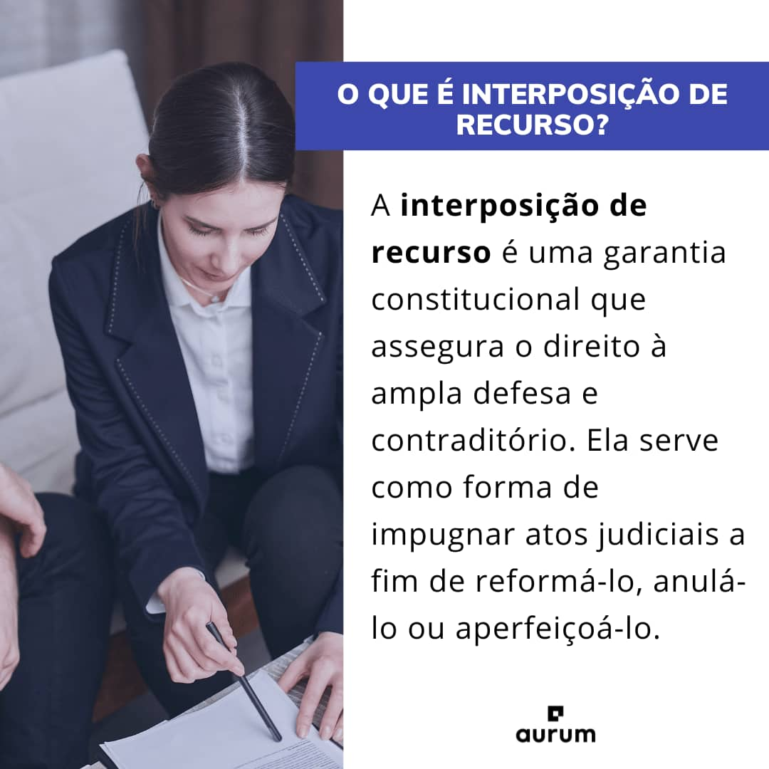 Saiba mais sobre interposição de recurso